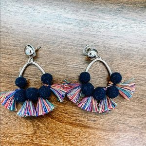 Bauble Bar Pom/Tassel earrings